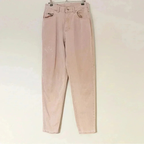 Vintage 90s Riveted Lee Pastel Pink High Waisted Jeans - Picture 6 of 6